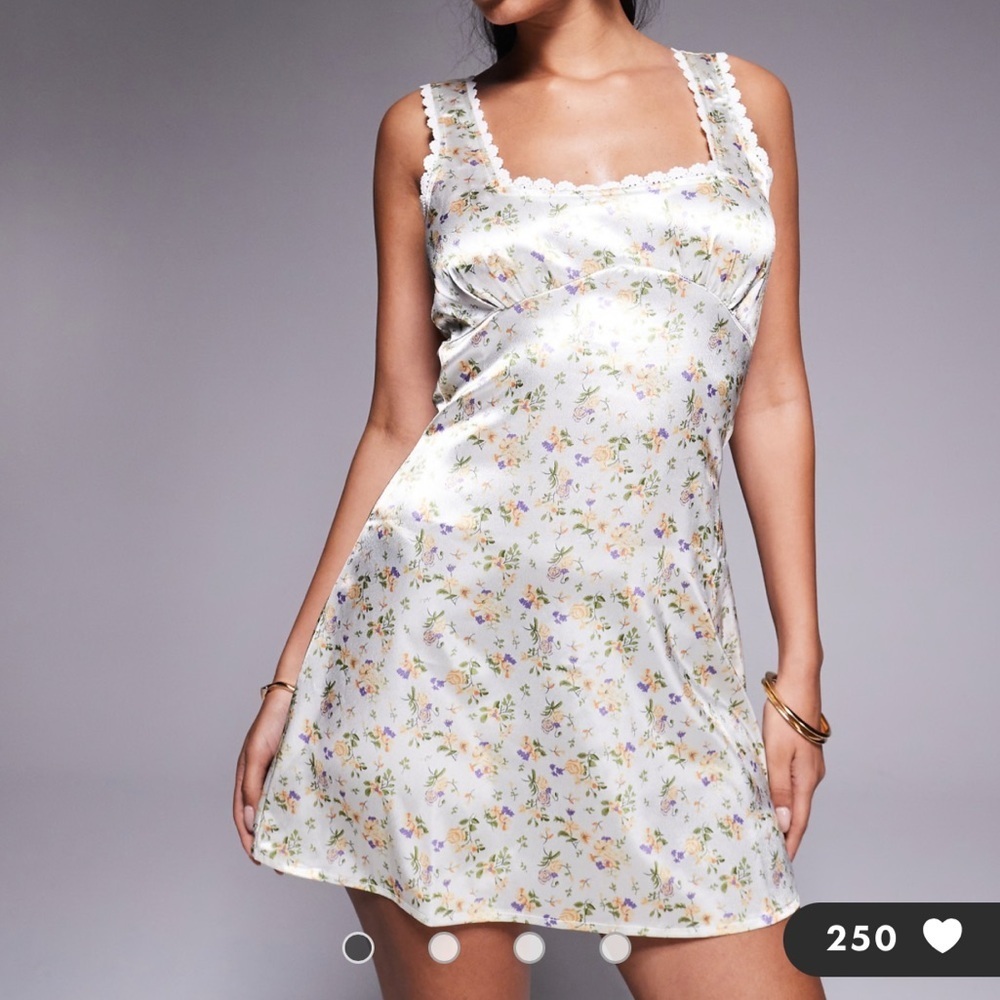 Princess Polly White Lace-Trimmed Dress